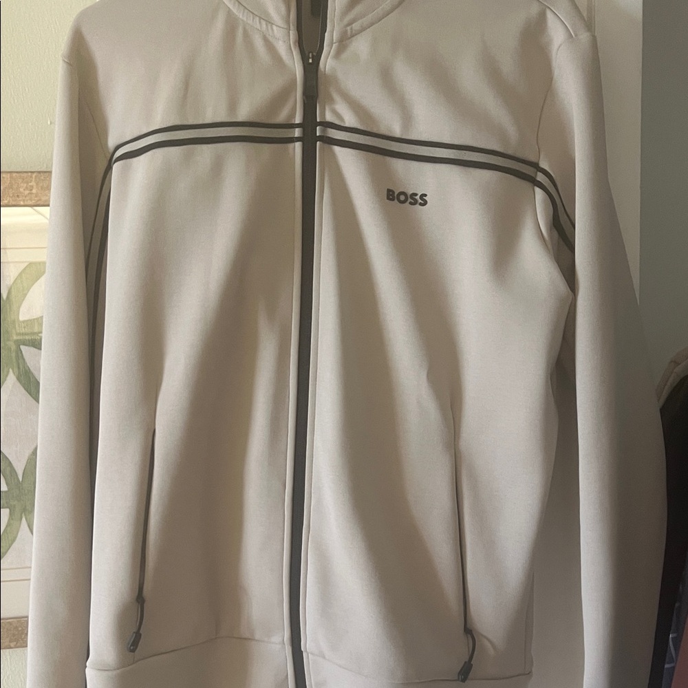Boss Men's Beige Lightweight Jacket and pans